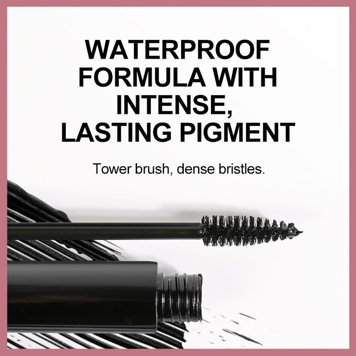 MA "Shine Bright Like a Diamond" Waterproof Mascara – Intense Black, Smudge-Free, Oil-Free