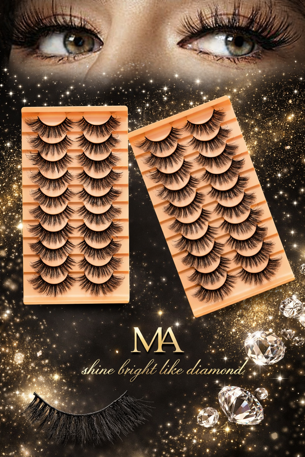 Ma Shine bright like a diamond eyelashes