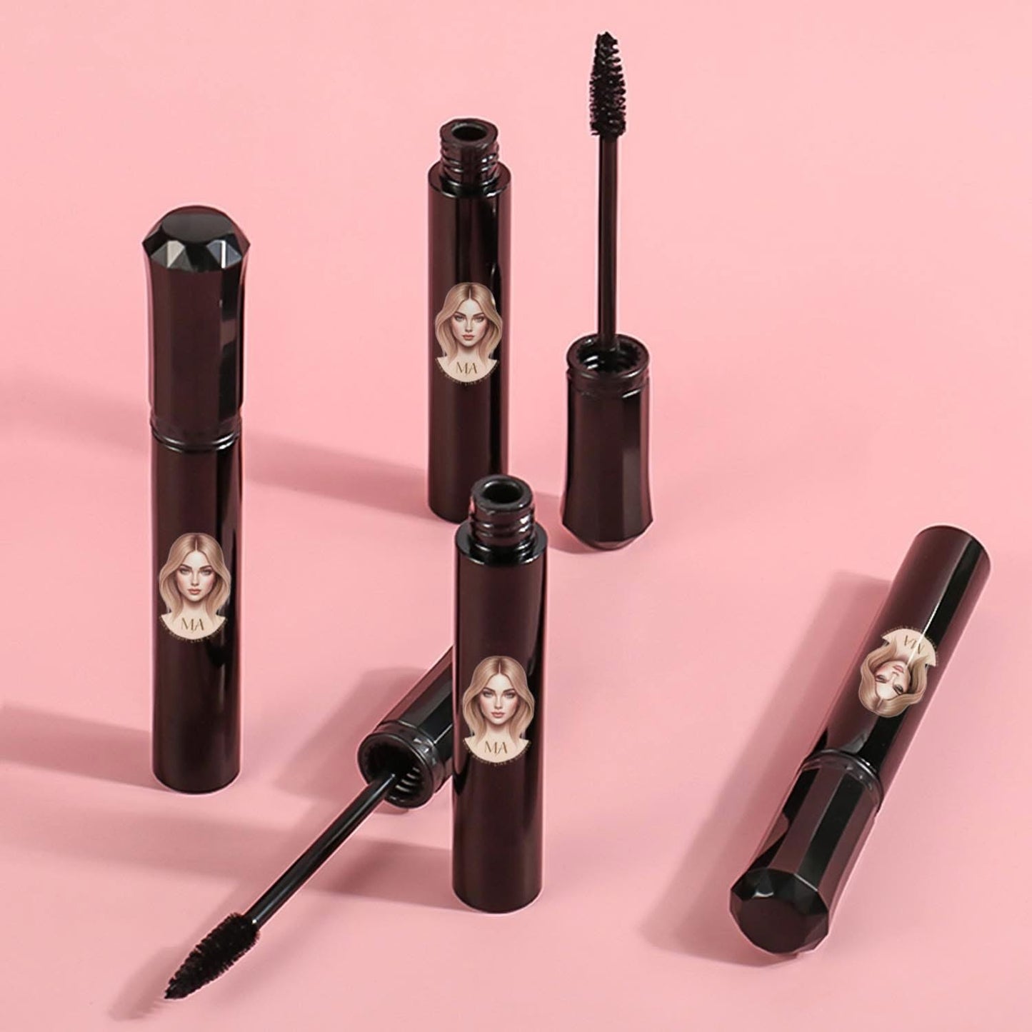 MA "Shine Bright Like a Diamond" Waterproof Mascara – Intense Black, Smudge-Free, Oil-Free